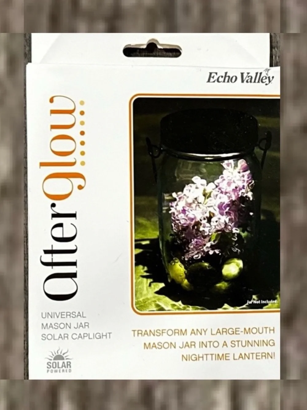 💞 New After Glow Mason Jar Solar Caplight Lantern Kit